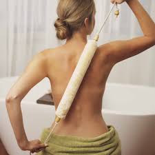 Back Body Brush w/Cotton Strings