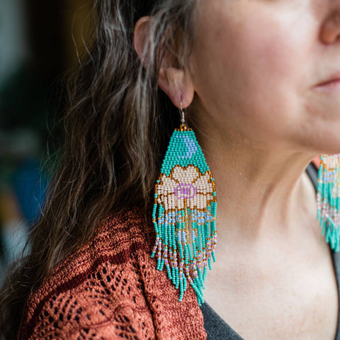 Moonflower Earring Turquoise