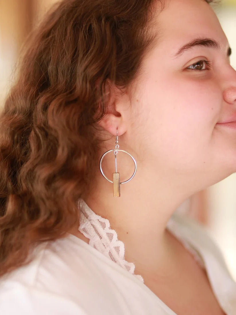 Clockworks Horn Earrings