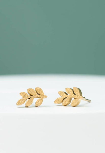 Frosted Rowen Stud Earrings