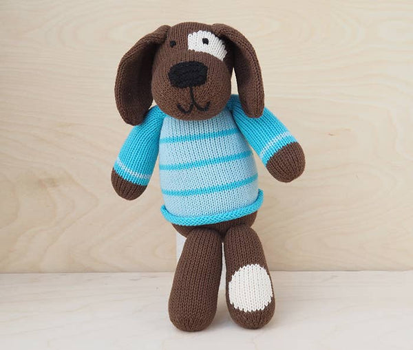 Knit Spotted Dog in Sweater