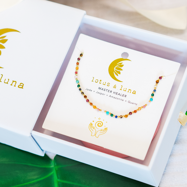 Gold Master Healer Healing 2mm Necklace