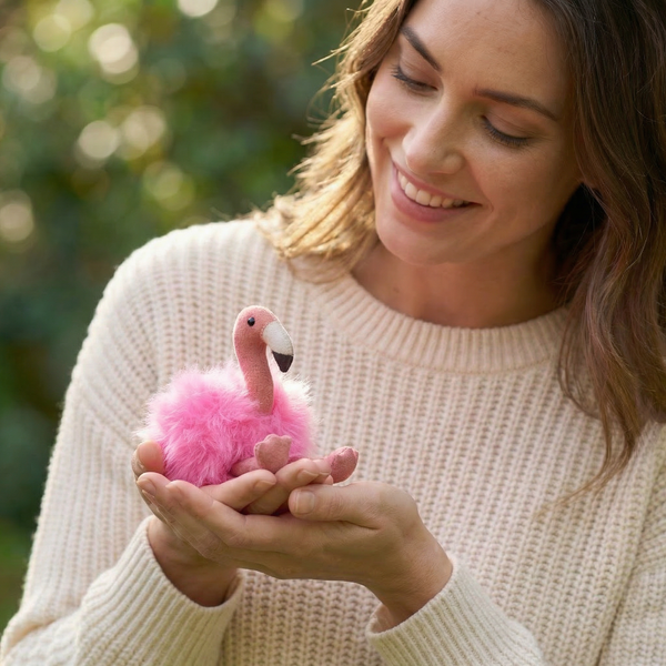 Alpaca Flamingo Keychain