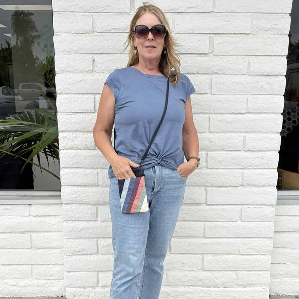 Denim Mini Crossbody - Phone Crossbody - Small Denim Purse