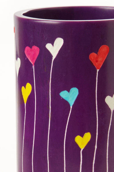 Dreamland Soapstone Pen Cup Vase in Purple