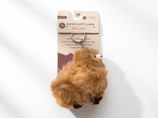 Alpaca Soft Llama Keychain