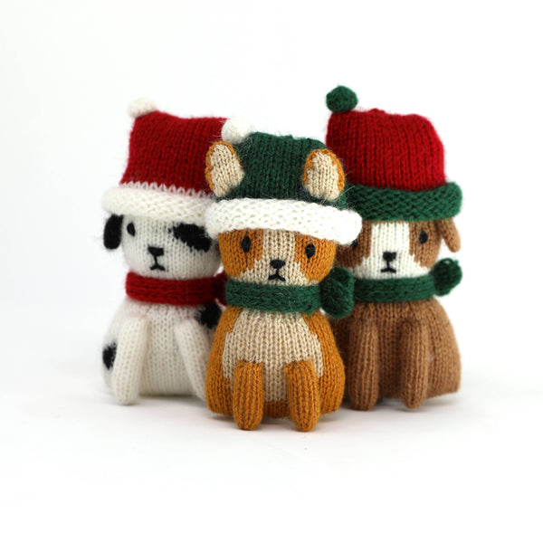 Holiday Puppy Ornaments