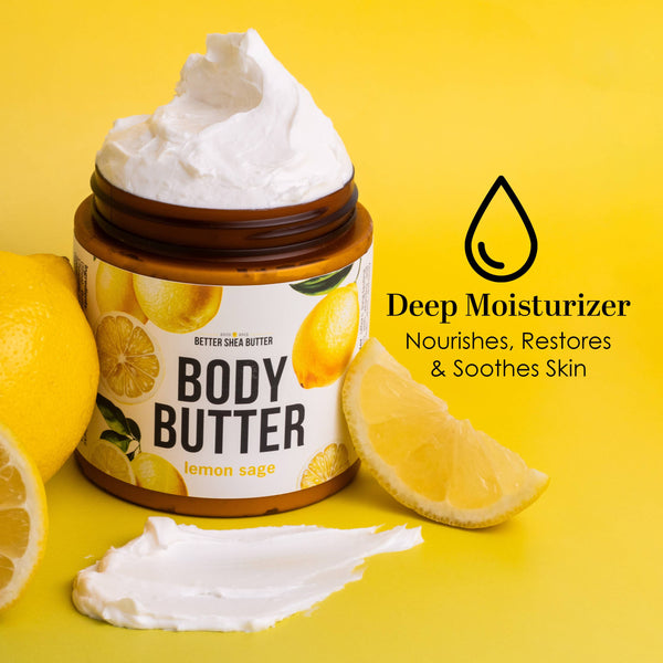 Body Butter with Shea Butter & Essential Oils – Lemon Sage