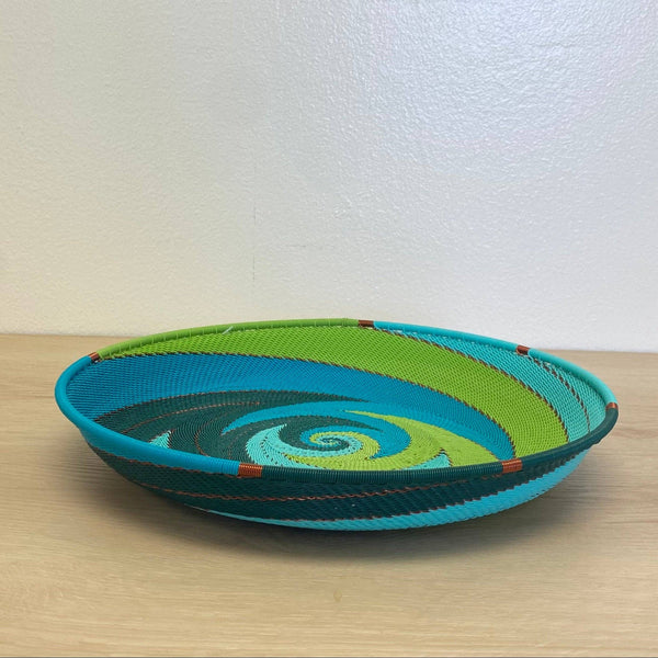 Teal Zulu Wire Baskets