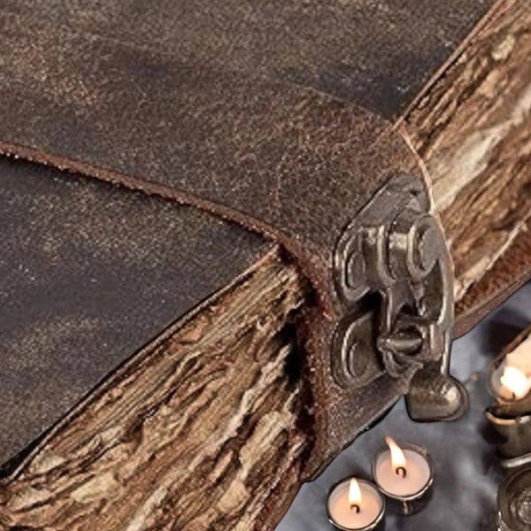 Vintage leather Journal Blank Spell Book of Shadows Grimoire
