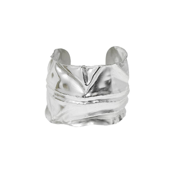 Crinkled Cuff (Silver)
