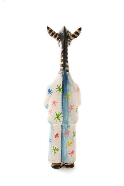 Jacaranda Zebra in Pajamas Christmas Tree Ornament