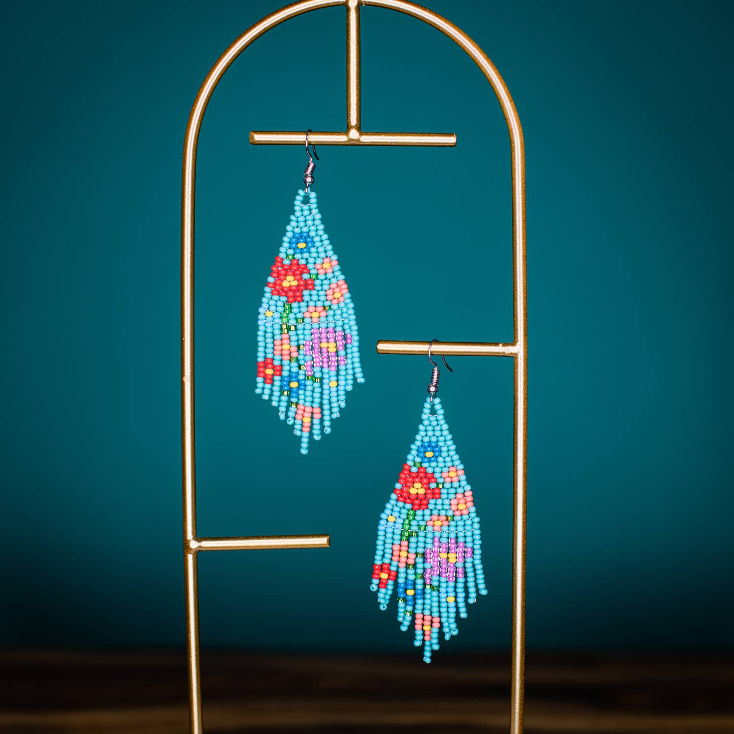 Flower Fringe Earrings