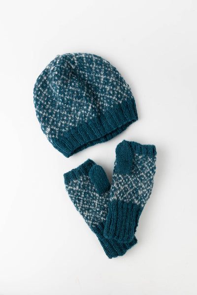 * Toasty Teal Knit Hat