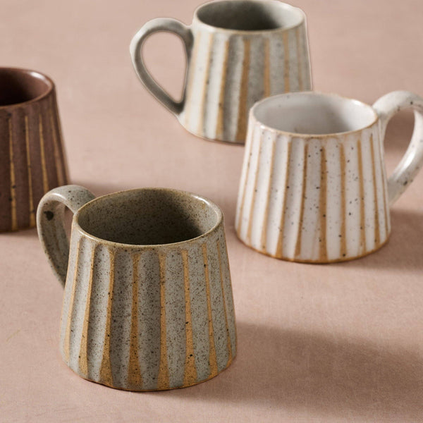 Sundara Conical Fluted Ceramic Espresso Mug