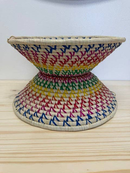 Rainbow Raffia Baskets