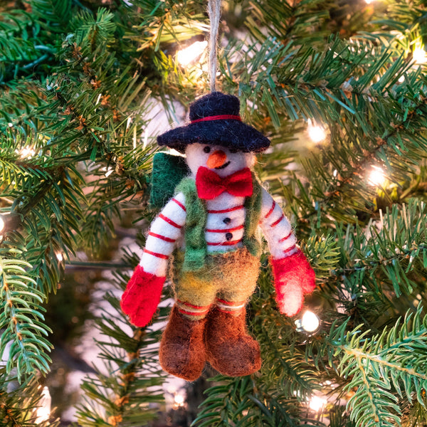 Felt Snowman Ornaments