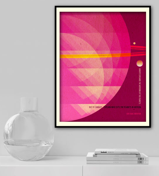 Sir Isaac Newton Quote Print
