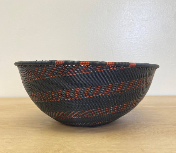 Copper and Black Zulu Wire Baskets
