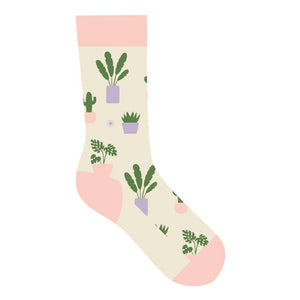 Socks that Support Mental Health (Happy Houseplants)