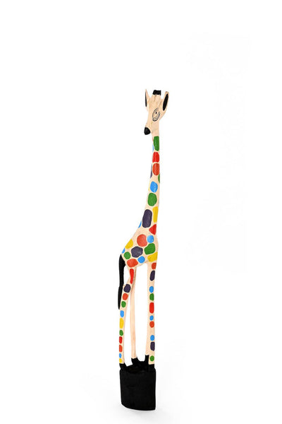 Small Stained Glass Print Jacaranda Giraffe