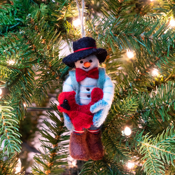 Felt Snowman Ornaments