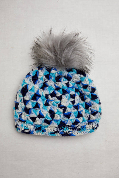 Addison Blue Knit Beanie