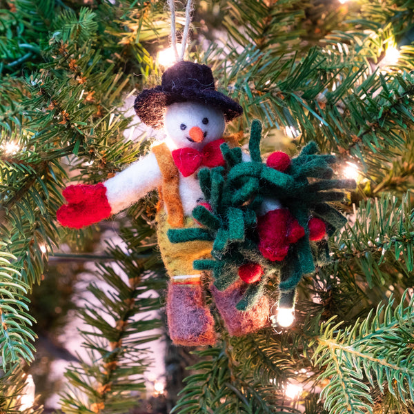 Felt Snowman Ornaments