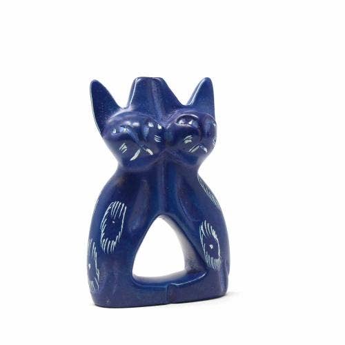 Soapstone Twin Cats