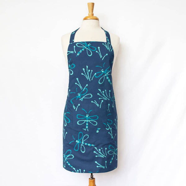 Apron Reversible: Dragonfly - Navy-Organic