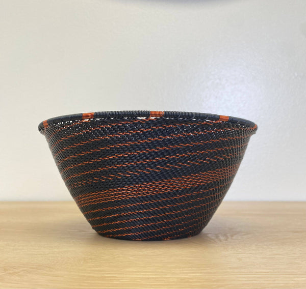 Copper and Black Zulu Wire Baskets
