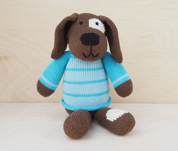 Knit Spotted Dog in Sweater