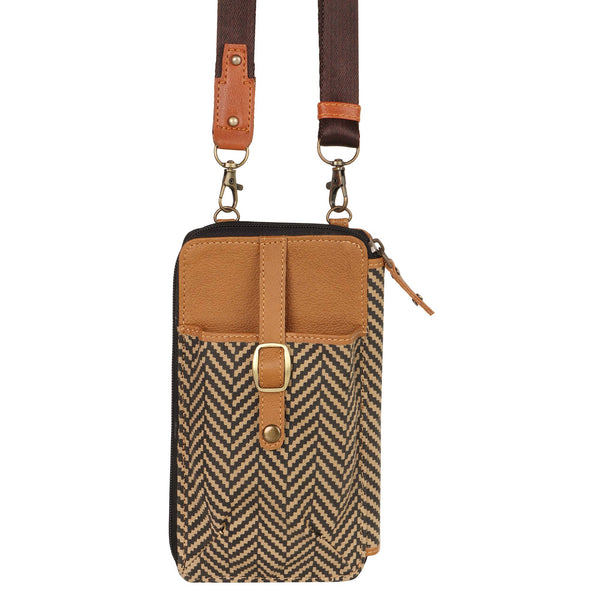 Herringbone Cellphone Wallet