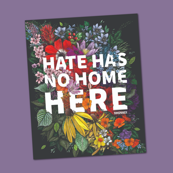 Hate Has No Home Here Bumper Sticker | No Hate Decal