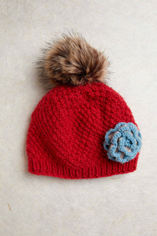 Chantilly Red Knit Beanie