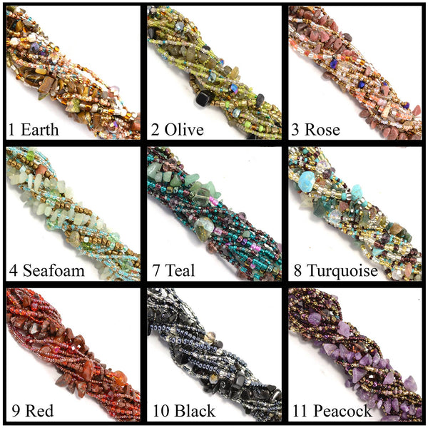 Small Rock Candy Magnetic Bracelet: 12 frost