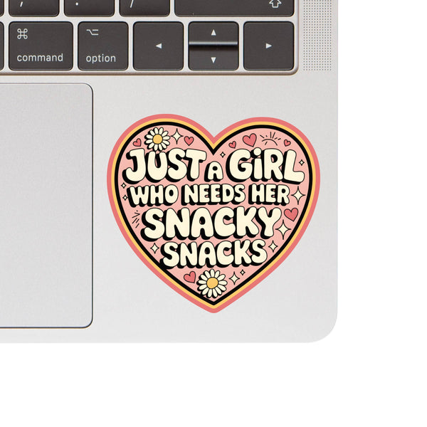 Girl Snack Self Care Funny Cute High Quality Vinyl Sticker