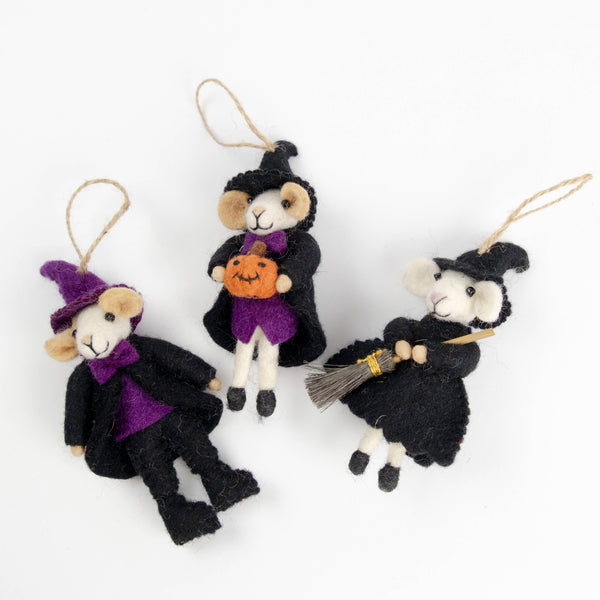 Ornament - Felt Halloween Mice