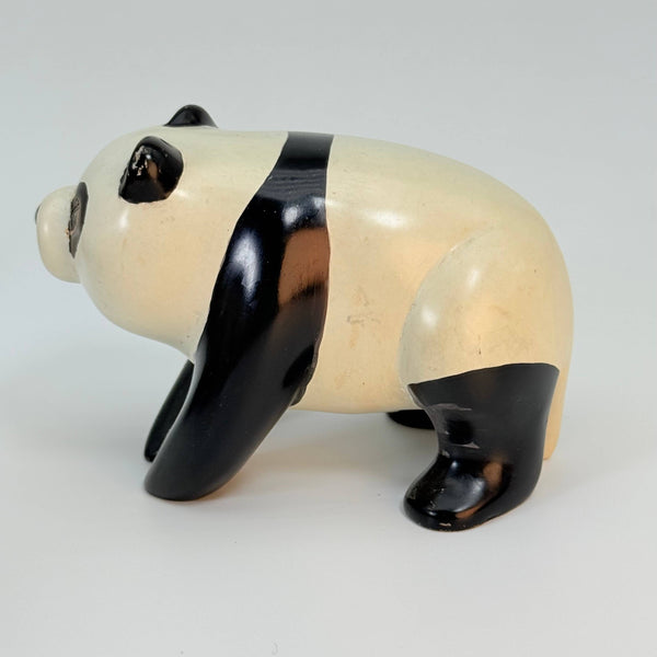 Soapstone Panda Bear Cuddly, 4.75"
