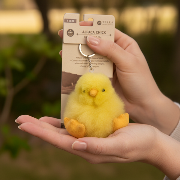 Alpaca Chick Keychain