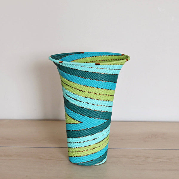 Teal Zulu Wire Baskets