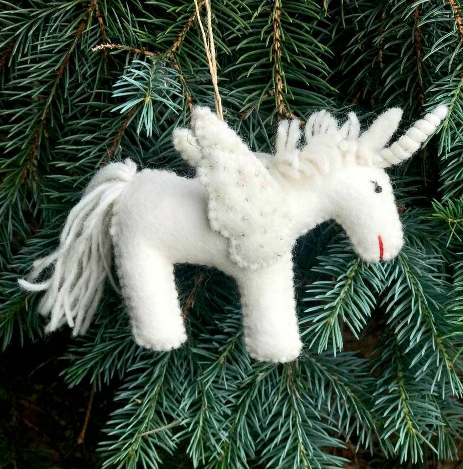 Ornament White Unicorn