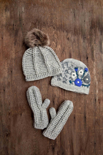Lila Gray Knit Beanie