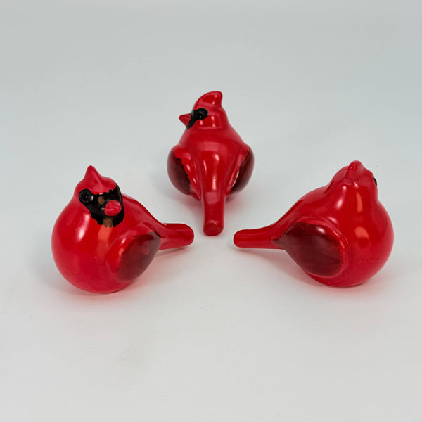 Soapstone Bird, Red Cardinal, Male, 3.5"