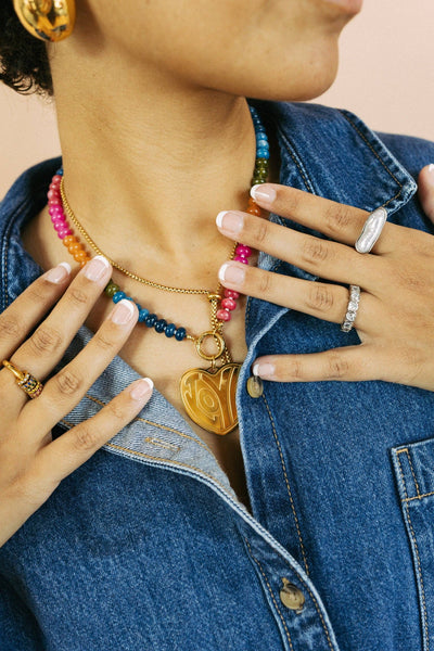 Rynlee Crystal Heart Ring