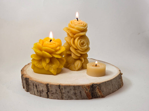 Blooming Roses Set | Beeswax Candles