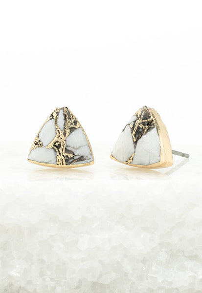 Haven Studs – White Turquoise