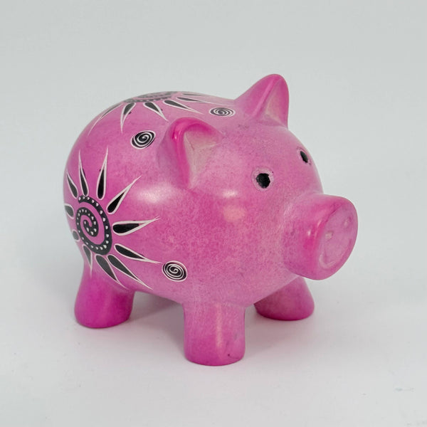 Soapstone Pig, 4" 