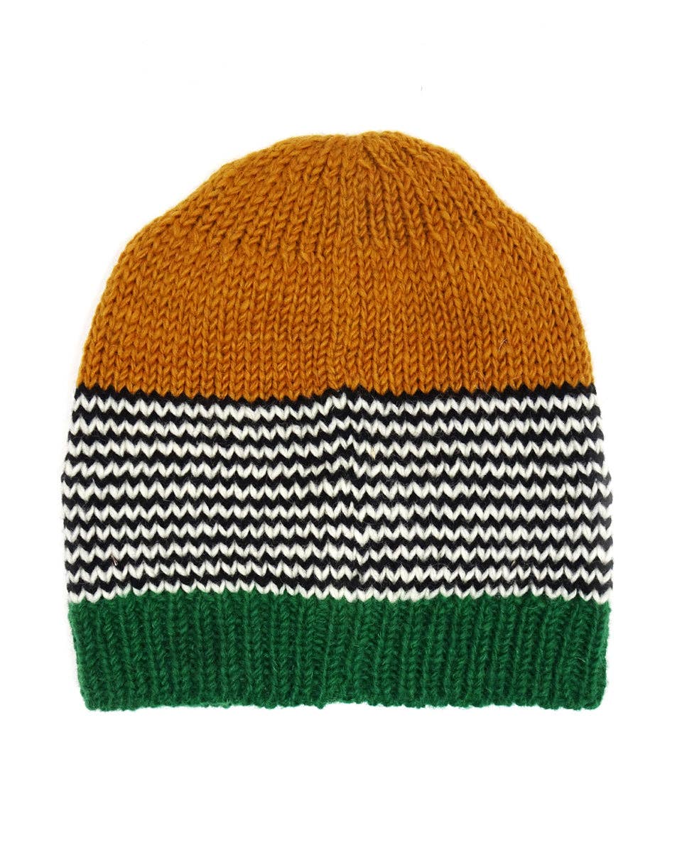 Striped Beanie Hat