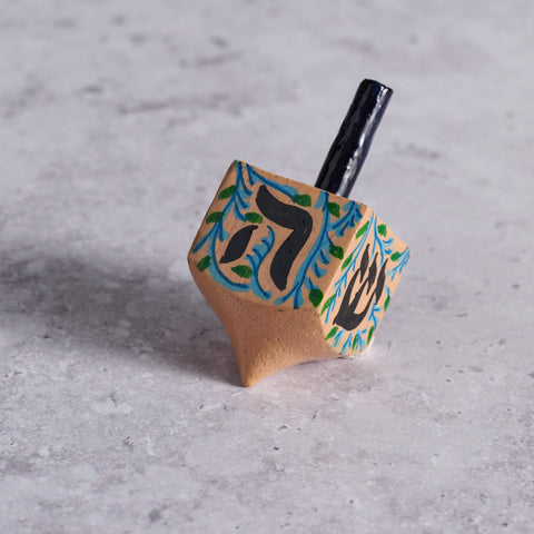 Painted Wood Dreidel